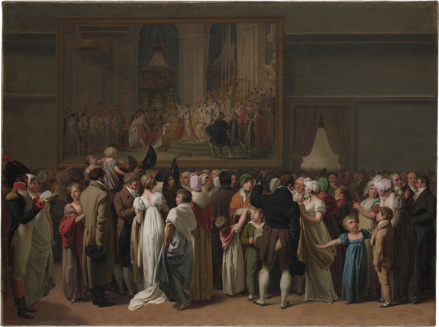 The Public Viewing David's Coronation at the Louvre